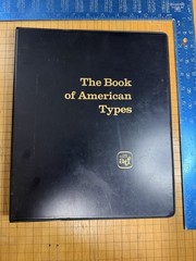 Vintage 1961 Book of American Types ATF Specimen Catalog Binder Letterpress Font