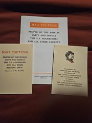 Three (3) Books By MAO TSE-TUNG Printed In 1960s Supporting Civil Rights In USA