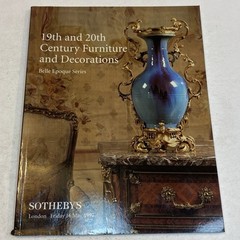Sotheby’s 19th 20th Century Furniture Decoration London 1997 Art Auction Catalog