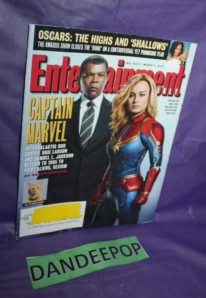 Entertainment Weekly Back Issue Magazine Captain Marvel No 1552 March 8 2019