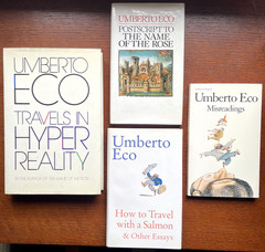 Umberto Eco First Edition Lot: Postscript, Hyperreality, Salmon, Misreadings