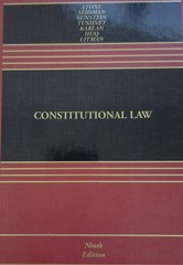 552E-EBOOK ONLY! Constitutional Law 9TH EDITION STONE