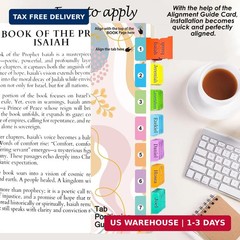 Book Tabs for The Complete Restored Ethiopian Bible, 72 Color-Coded Laminated In
