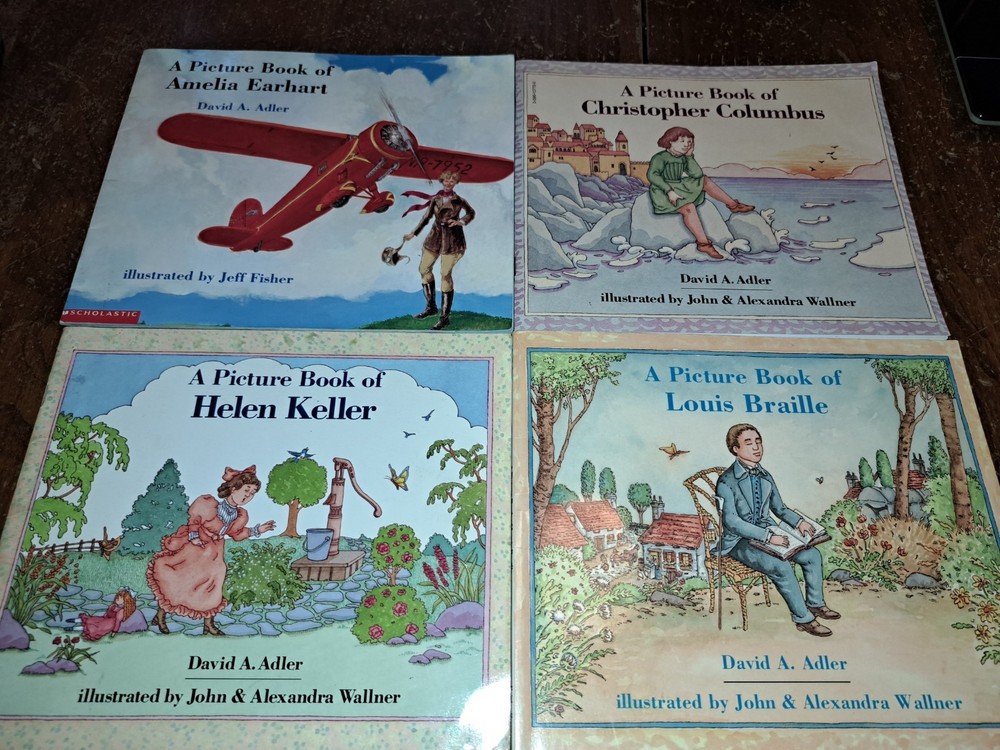 A Picture Book Of… Lot of 4 PB Biographies for Kids Homeschool scholastic