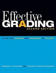 Effective Grading: A Tool for Learning and Assessment in College – GOOD