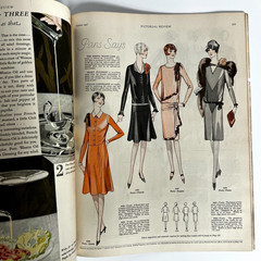 VTG Oct 1927 Pictorial Review McClelland Barclay Paris Fashion Halloween