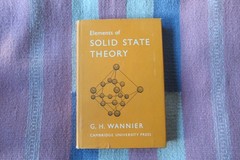 Vintage 1959 Elements Of Solid State Theory Gregory Hugh Wannier HC/DJ Very Good