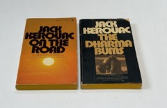 On the Road & The Dharma Bums by Jack Kerouac LOT VINTAGE PAPERBACK BOOKS
