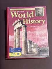 Holt, Rinehart, and winston World History the Human Journey Text Book Like New