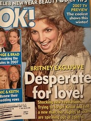 OK Weekly Magazine Britney Spears, Gwen Stefani, Angelina January 8, 2007 Issue