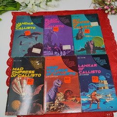 CALLISTO SERIES by Lin Carter Lot 1-6 Vintage paperback JANDAR