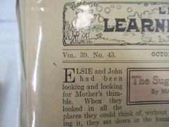 Little Learners Paper The Sixth Valentine & The Sugar Cookie Lady 1911 Antique