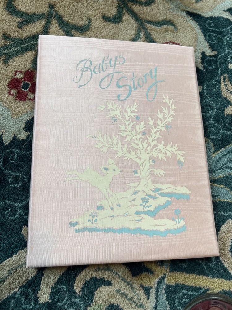 Vintage 1970’s Or Earlier- Baby Story Book UNUSED – Padded Fabric Cover L@@K!
