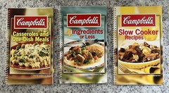 Campbell’s Lot of 3 Spiral Recipe Cookbooks Casseroles Slow Cooker 4 Ingredients