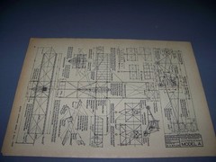 VINTAGE..1909 CURTISS MODEL A BIPLANE..3-VIEWS/DETAILS…RARE! (56E)