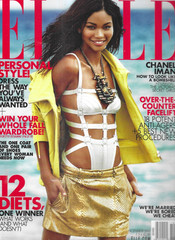 Elle Magazine Chanel Iman Women’s Fashion Diets Anti-Agers Judd Apatow 2011