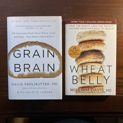 Grain Brain (Perlmutter) HC & Wheat Belly (Davis) softcover – 2 book lot