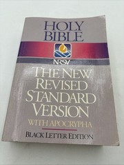 Holy Bible New Revised Standard with Apocrypha Black Letter Edition Paperback