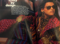 Elle UK Magazine July 1992 ESTELLE HALLYDAY HANS FEURER 90s Fashion Adultery