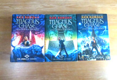 Rick Riordan MAGNUS CHASE Complete Series Lot of 3 Set 1st/1st HARDCOVER Books