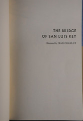 The Bridge of San Luis Rey by Thornton Wilder 1962 Heritage Press HC Sandglass