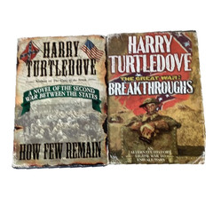 Harry Turtledove Lot of 2 Alternative Histories How Few & Breakthrough HC DJ VG