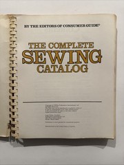 Whole Sewing Catalog Consumers Guide Sewing Book Complete Edition