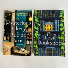 Evie Woods – Lot of 2 – Lost Bookshop & Mysterious Bakery on Rue de Paris