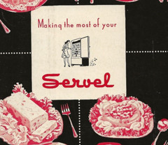 1948 COOKBOOK Recipes Desserts – Servel Refrigerators Operating Manual