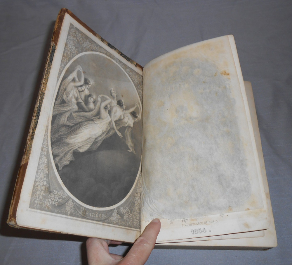 1854 Godey’s Magazine and Lady’s Book Bound Volume Womens Kids Fashion Style