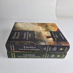 The Rational Bible Dennis Prager Genesis & Exodus 2 Book Lot Hardcover Religion
