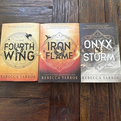 The Empyrean series 3 Books collection set Fourth Wing Iron Flame Onyx Hardcover