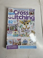 World of Cross Stitching Magazine Lot 14 Issues UK Ex-Library 2025-2022 Mixed