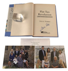 Flat Tax Revolution SIGNED Steve Forbes Using a Postcard to Abolish the IRS