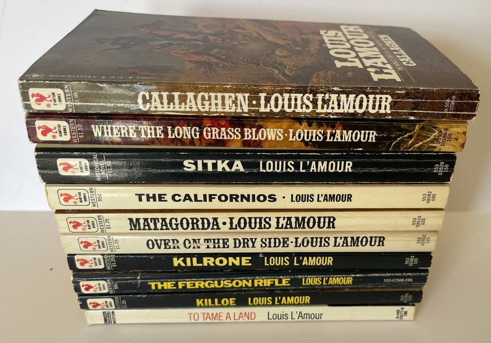 Louis L’amour Westerns Books – Lot of 10 – tenB – EX_used