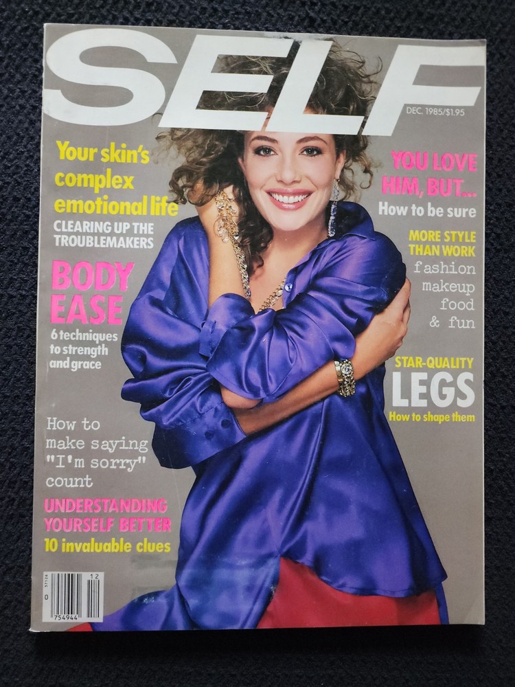 Self Magazine – December 1985 – Kelly Lebrock Cover – 172 pages