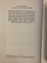 The Ides of March by Thornton Wilder 1948 Stated First Edition