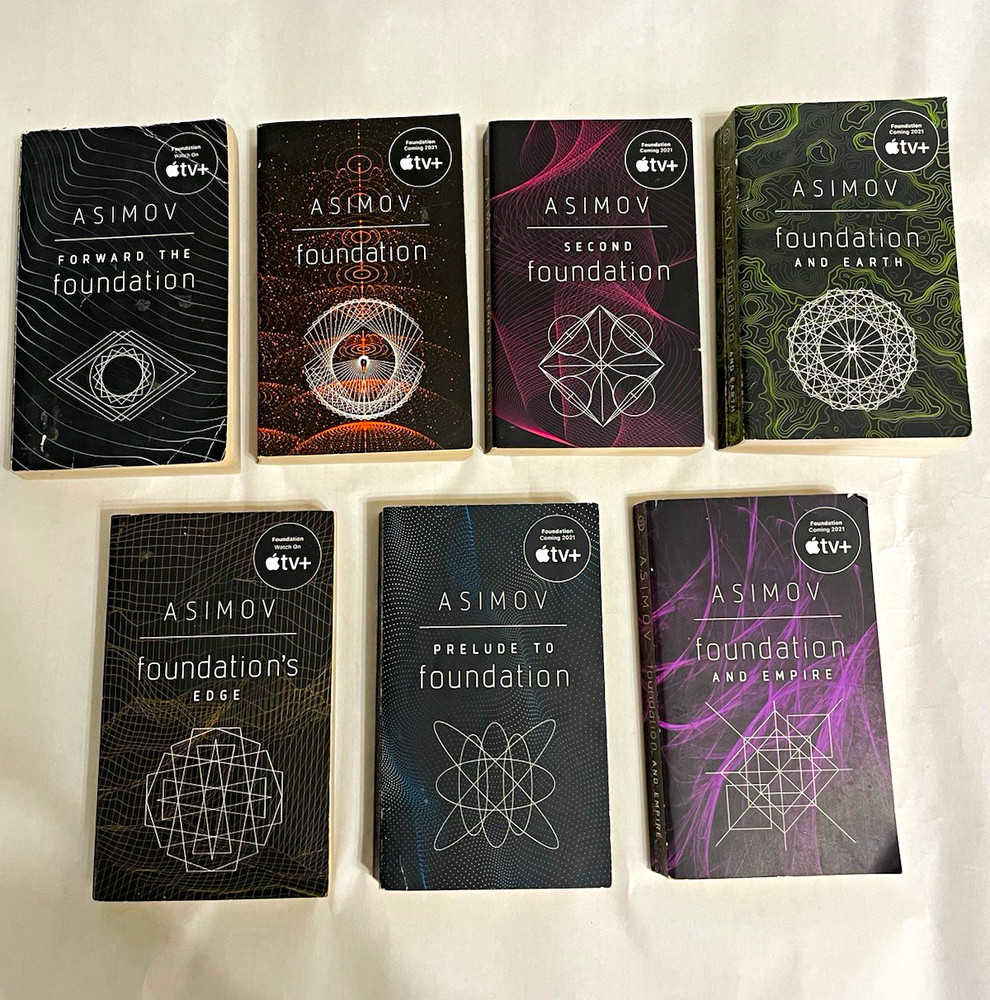 Isaac Asimov Foundation Series (Foundation) Box Set – Paperback – Lot Of 7
