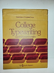 College Typewriting Textbook South Western Complete Course Ninth Edition, 1975