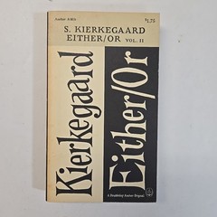 Either/Or Vol. 2 (1959) Søren Kierkegaard PB Philosophy Anchor Books
