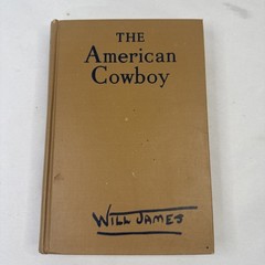Vintage 1944 The American Cowboy Will James Scribner Hardcover Book