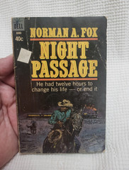 Norman A. Fox, Night Passage PB Dell 1964 1st Dell Edition 1st Printing Abbott