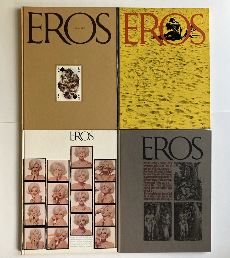 Lot of 4 Vintage 1962 Eros Hardcover Books Vol. 1 – #1-4 Complete Set