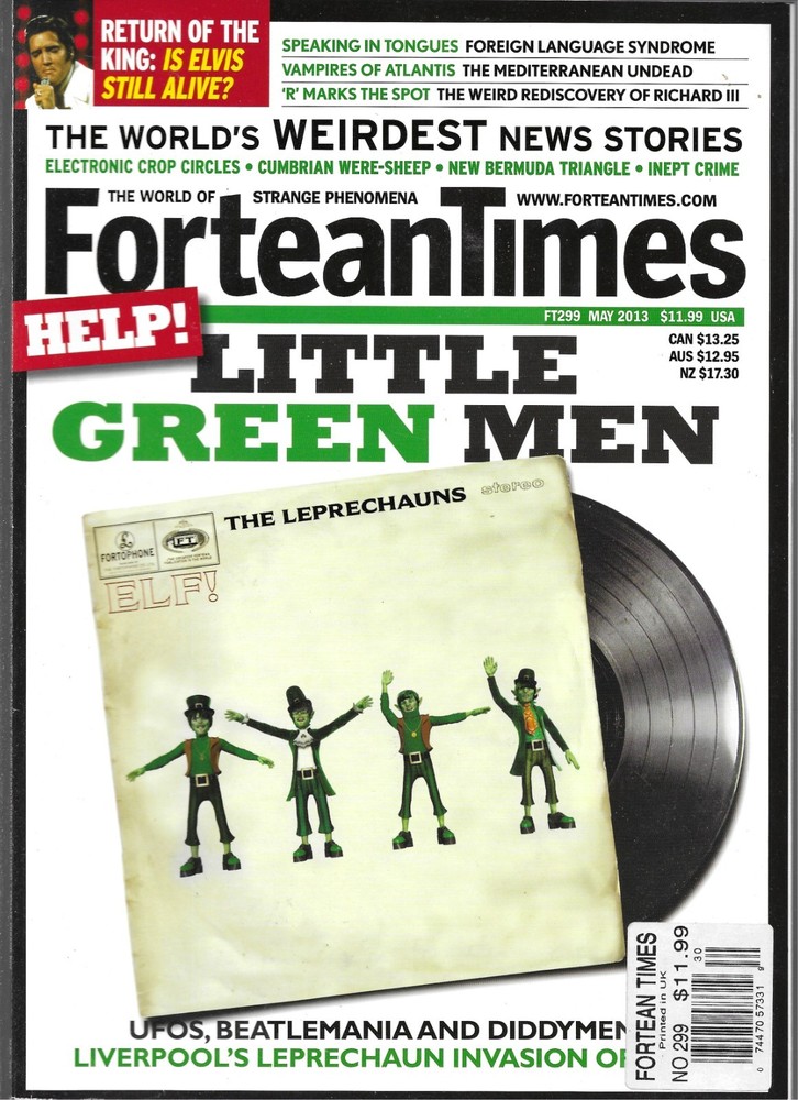 FORTEAN TIMES MAGAZINE #299 MAY 2013 (VG-) LOTS MORE IN MY EBAY STORE!