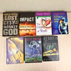 7x Hardcover Novels Multiple Titles & Authors Mystery, Crime, Thriller, Suspense