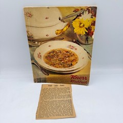 Knorr Kochbuch Cookbook Pamphlet Multicolor Vtg German Recipes Advertising Retro