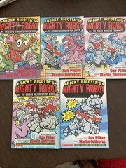 LOT OF 5 RICKY RICOTTA’S MIGHTY ROBOT BOOKS BY DAV PILKEY ~ SCHOLASTIC