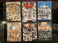 (6) Hollywood Studio Movie Books Warner, RKO, Paramount, UA, Universal, Columbia