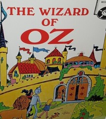 Vintage 1970 book and 45 record set, The Wizard of Oz, NEW sealed