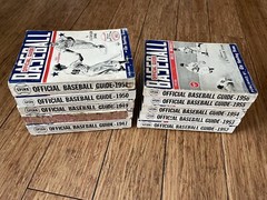 1947-1956 SPORTING NEWS SPINK OFFICIAL MLB BASEBALL GUIDE Lot of 10